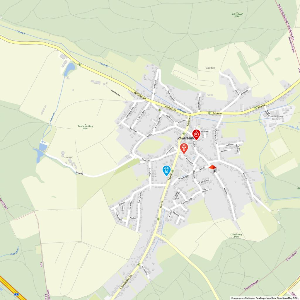 Geolyzer Kartenausschnitt