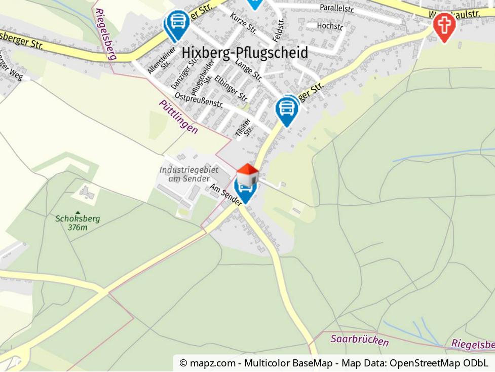 Geolyzer Kartenausschnitt