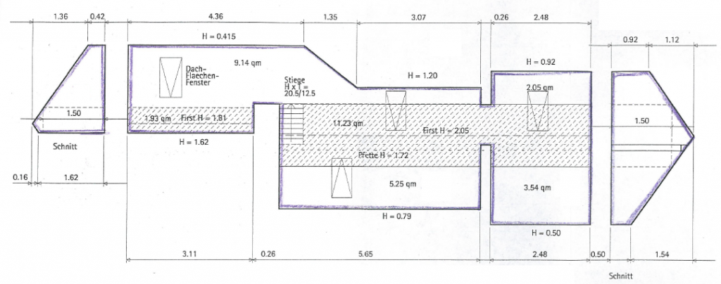 Grundriss Dachraum