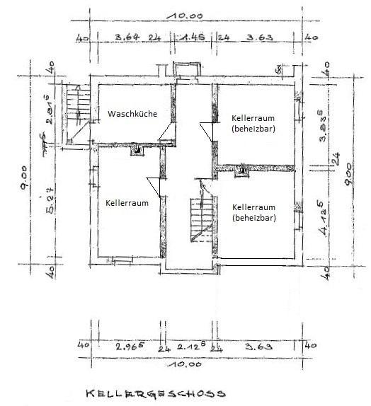 Grundriss Kellergeschoss