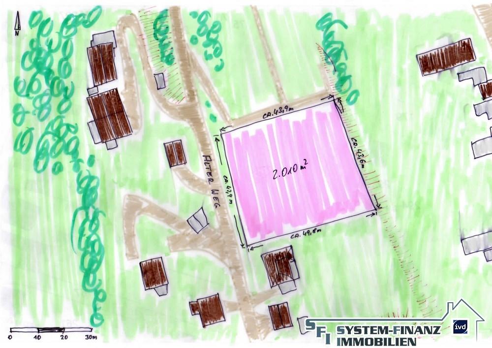 Skizze Lageplan