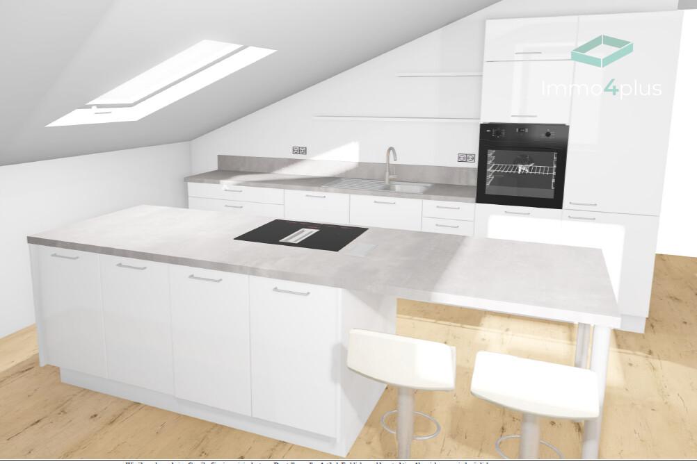 Erstbezug | Charmante 4-Zi.-DG-Wohnung mit Loggia, Einbauküche & KfW 40 QNG - Photo 2