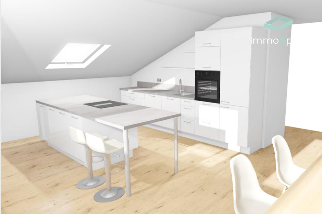Erstbezug | Charmante 4-Zi.-DG-Wohnung mit Loggia, Einbauküche & KfW 40 QNG - Photo 1