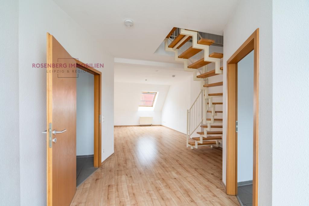 *Bezugsfrei* Stilvolle Maisonette mit Balkon und EBK – 2 Zimmer auf zwei Ebenen im Leipziger Osten - Foto 2