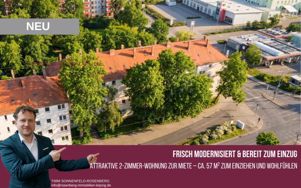 Moderne 2-Zimmer-Wohnung mit Keller zur Vermietung in Leipzig-Nordost - Photo 3
