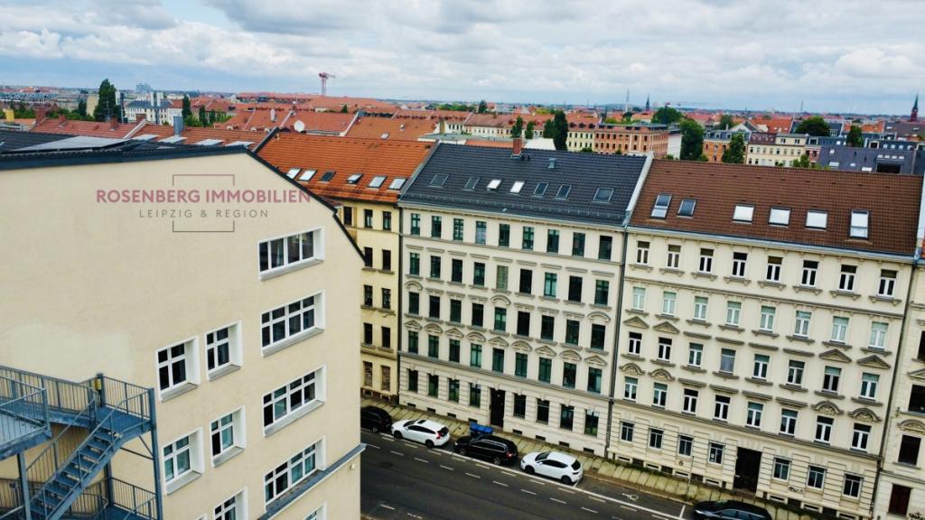 Drohnenbild Oststr. 39 - Immobilienmakler Leipzig Reudnitz
