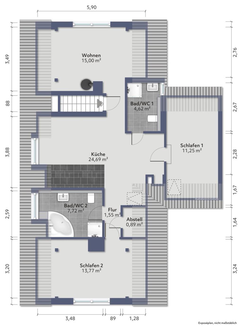 Grundriss OG
