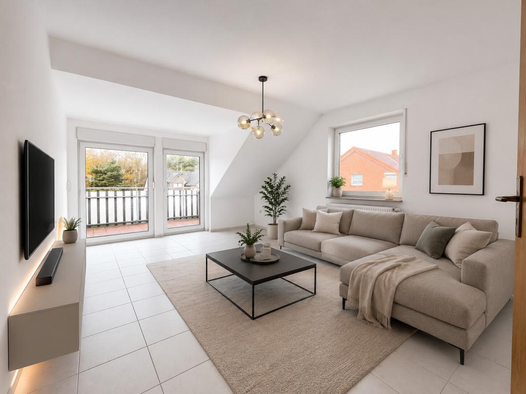 Schöne 4-Z-Dachgeschosswohnung mit toller Aussicht in ruhiger Wohnlage - Provisionsfrei !! - Foto 1