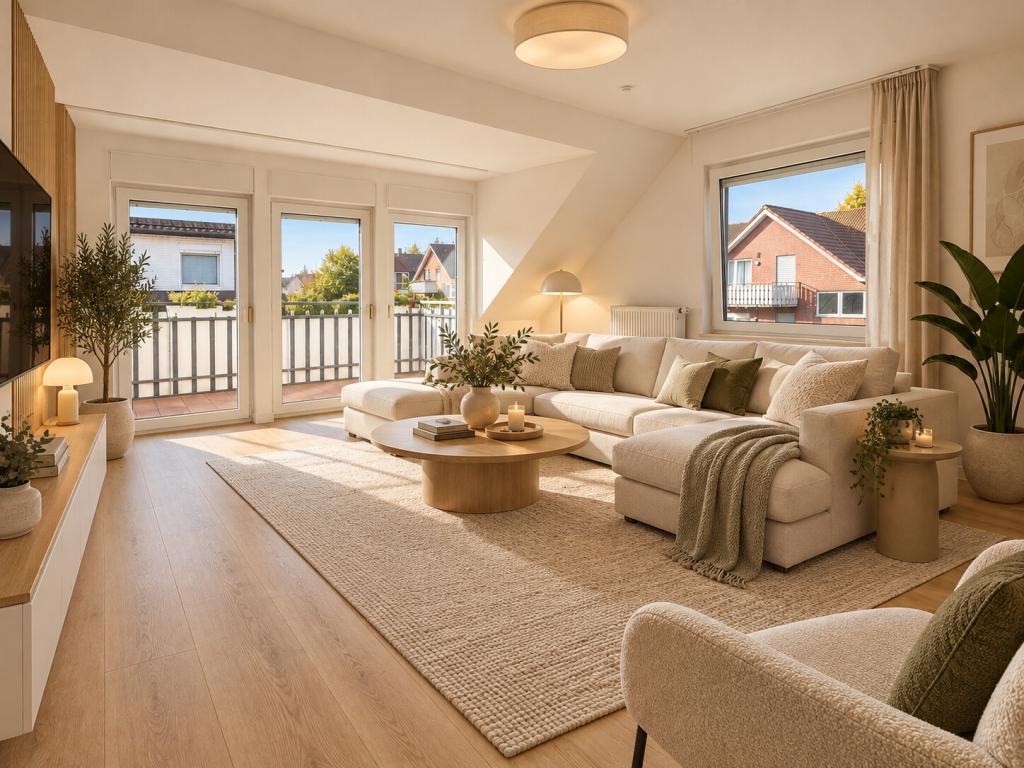Schöne 4-Z-Dachgeschosswohnung mit toller Aussicht in ruhiger Wohnlage - Provisionsfrei - Foto 2