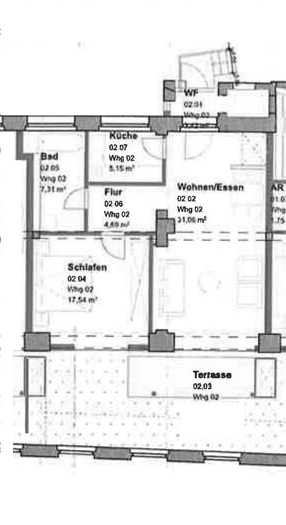 Helle und großzügige 2 Zimmerwohnung EG - Süd-Terrasse - Einbauküche - Foto 2