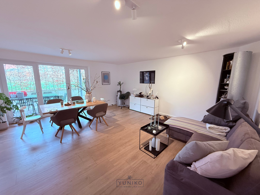 Moderne Erdgeschosswohnung mit großzügigem Wohn-/Essbereich, Terrasse und hochwertiger Einbauküche - Foto 1