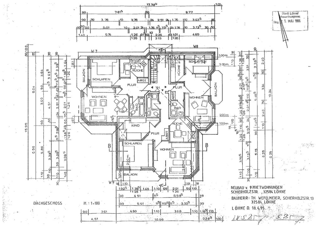 Dachgeschossgrundriss