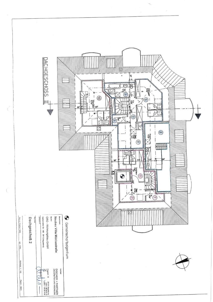 Grundriss Spitzboden