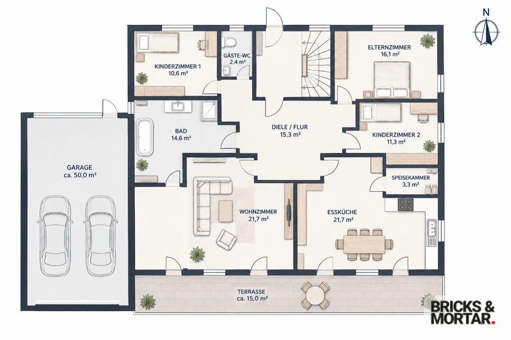 Gepflegte Erdgeschosswohnung mit Garten, Garage und Kellerräumen - Photo 5
