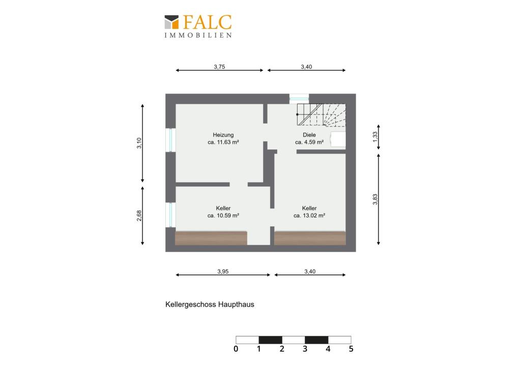 Kellergeschoss  Haupthaus