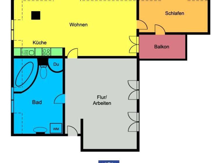 Charmante und individuelle Wohnung mit Balkon in der Mansarde! - Photo 1