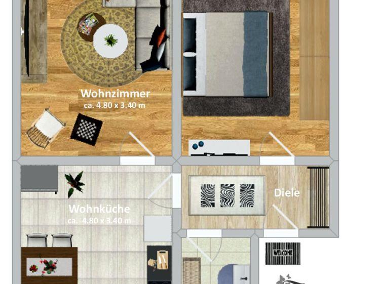Schöne 2,5 Zimmer Wohnung mit Wohnküche und Gemeinschaftsgarten in Frohnhausen - Photo 1