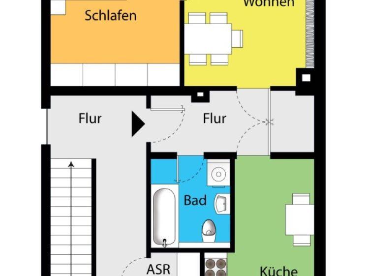 Ruhiges Wohnen in Weinböhla! Wohnküche! - Foto 1