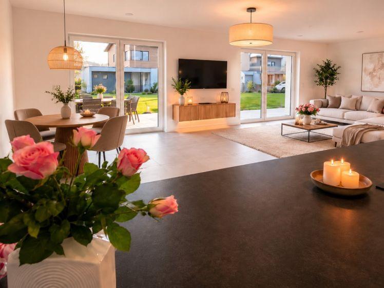 Exklusive Doppelhaushälfte Neubau 2024 | KfW-55 | A+ | Garten | Glasfaser | Designküche - Photo 1