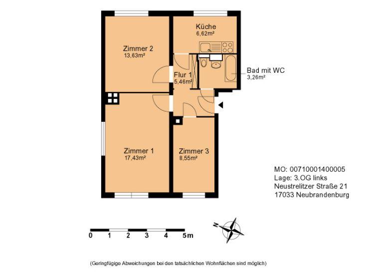 Renovierte 3- Zimmer Wohnung ab 31.07.2026 - Foto 1