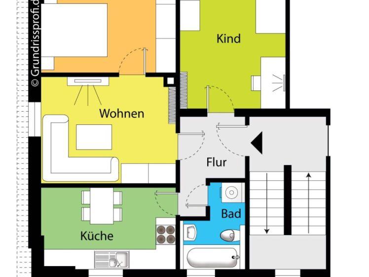 Perfekte Familienwohnung in zentraler Lage! Tageslichtbad! - Foto 1