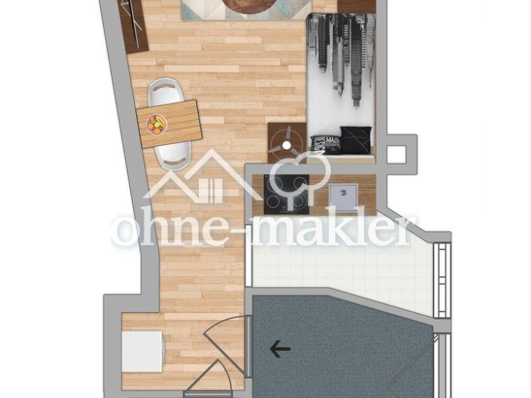 Modernisierte 1-Zimmer in charmanten Gebäude - bestlage Wallau-Hofheim - Photo 1