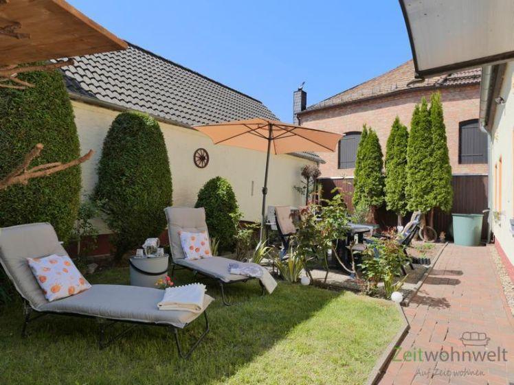 (EF1269_M) Magdeburg: Barleben, preiswerte große ruhige möblierte Wohnung mit eigener Terrasse und Garten - Foto 1