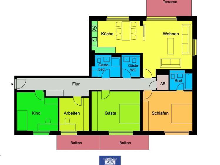 Beeindruckende moderne Familienwohnung mit EBK! 2 Balkone! Terrasse! - Foto 1