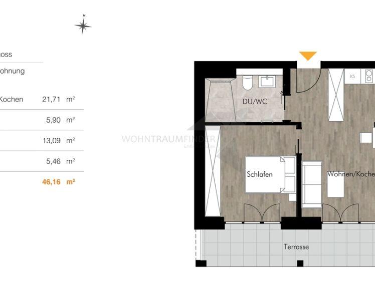 ! Angebot ! Exklusives Wohnen in Toplage - 2 Zimmer mit Stellplatz, EBK & Südbalkon am Kulturpalast - Foto 1