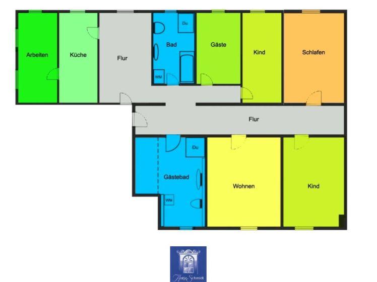 Großzügige Wohnung in einem Drei-Seiten-Hof in Arnsdorf! - Foto 1