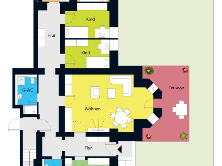 Großzügige Familienwohnung mit 2 Terrassen und Garten! - Foto 1