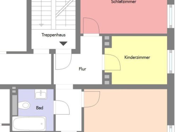 3-Raumwohnung in ruhiger Wohnlage mit Balkon - Zittau West - Foto 1