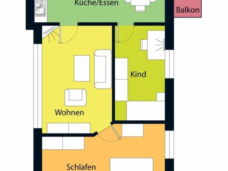 Eindrucksvolle Wohnung in zentraler Lage in Coswig! Balkon! - Foto 1