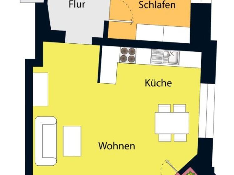Charmante Dachgeschosswohnung mit Balkon! Lift! - Photo 1