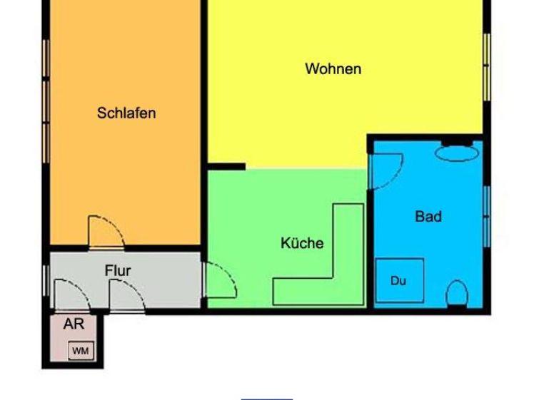 Nossen! Bezaubernde 2-Zimmerwohnung ... Laminat ... Tageslichtbad ... Abstellraum! - Foto 1