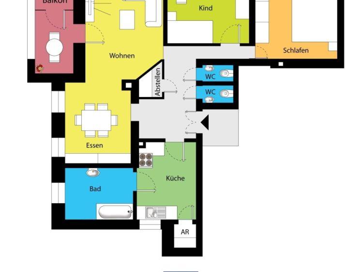 Eindrucksvolle Familienwohnung mit Wintergarten und Balkon in elbnaher Umgebung! - Foto 1