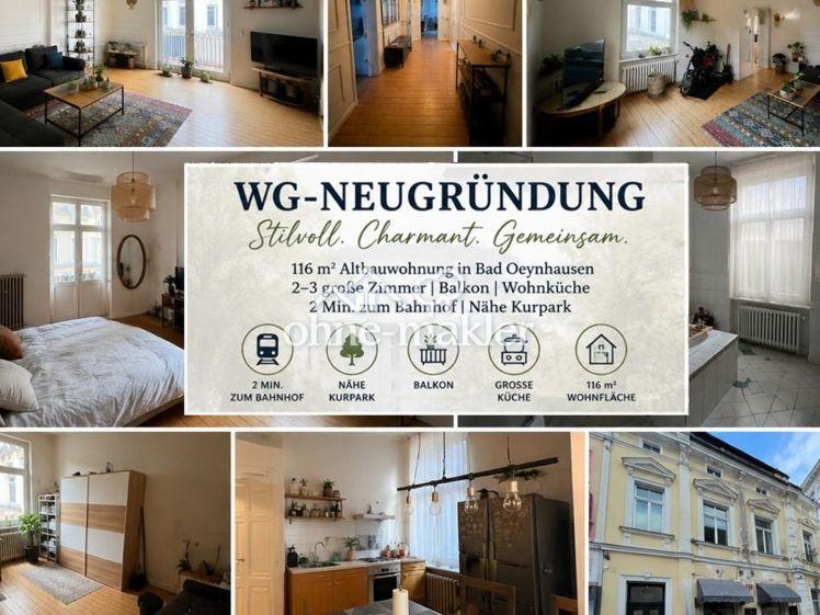 Exklusive WG-Neugründung | 116 m² Altbau | Balkon | 2 Min zum Bahnhof | 2er oder 3er WG - Photo 1