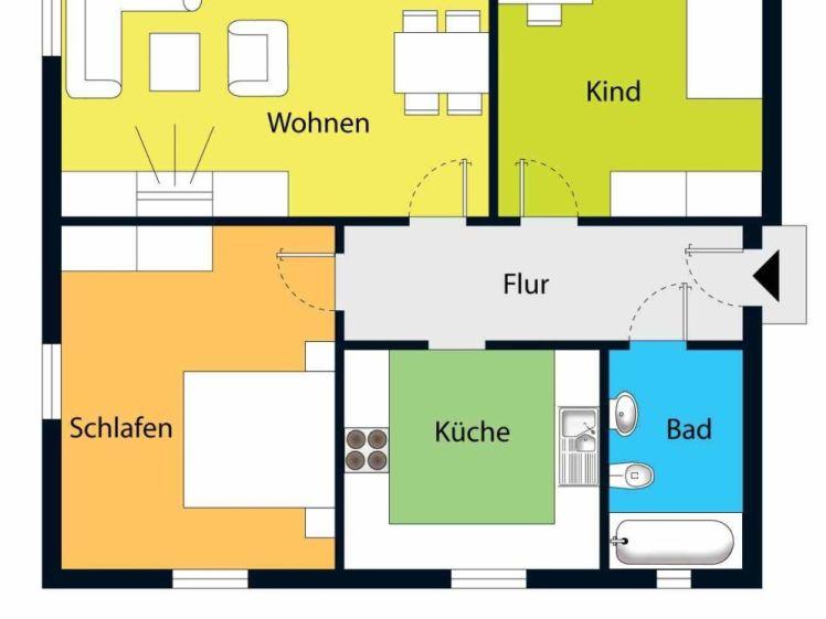 Moderne Wohnung mit Wohnküche und Tageslichtbad mit Wanne! - Foto 1