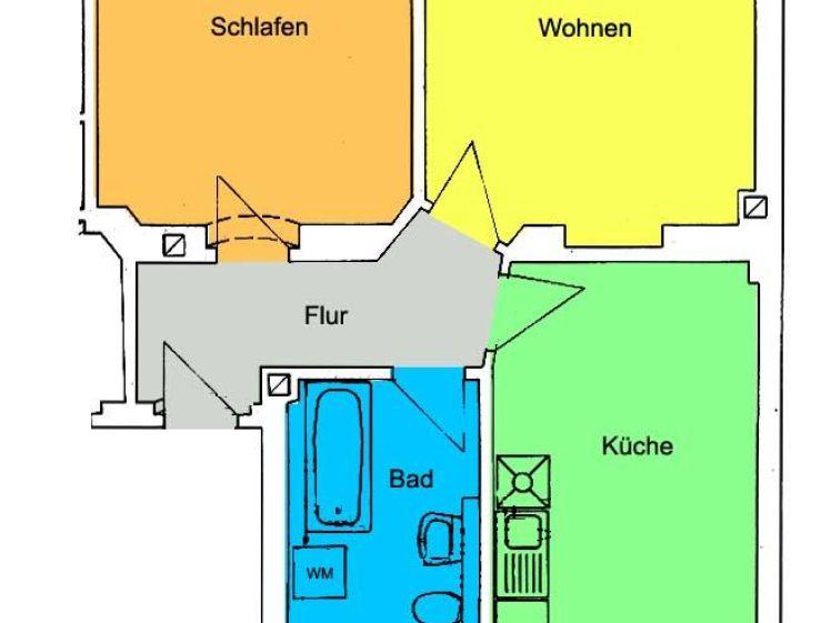 Zentral gelegene Wohnung mit Tageslichtbad und Wohnküche! - Foto 1