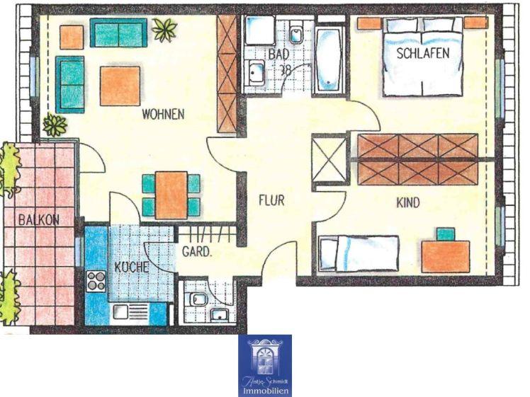 Eindrucksvolle Wohnung mit Balkon in gepflegter Umgebung! - Foto 1