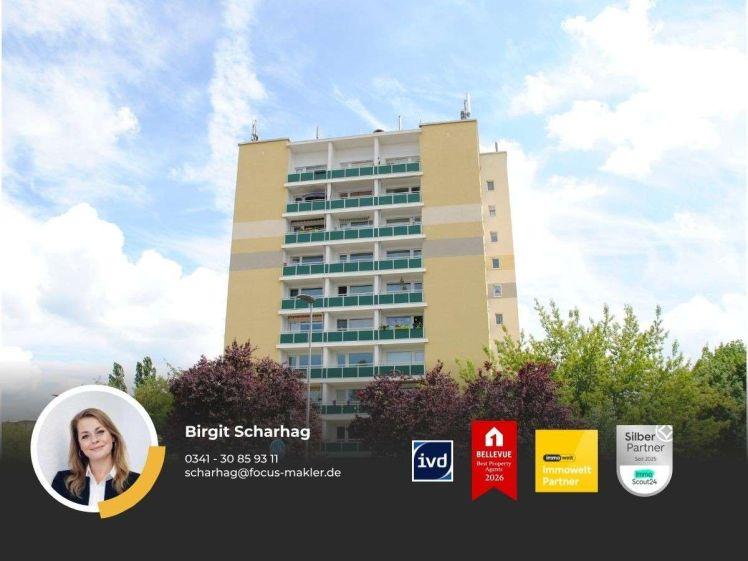 Merseburg-Süd - schöne 2-Zimmer-Wohnung mit Balkon, Tageslichtbad und Lift! - Foto 1