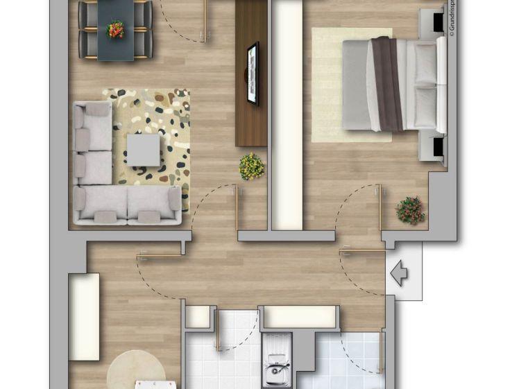 Erdgeschosswohnung zum kleinen Mietpreis - Photo 1
