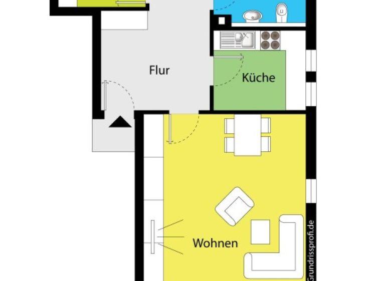 Herrliche Wohnung mit Balkon in Radebeul! Tageslichtbad! - Photo 1