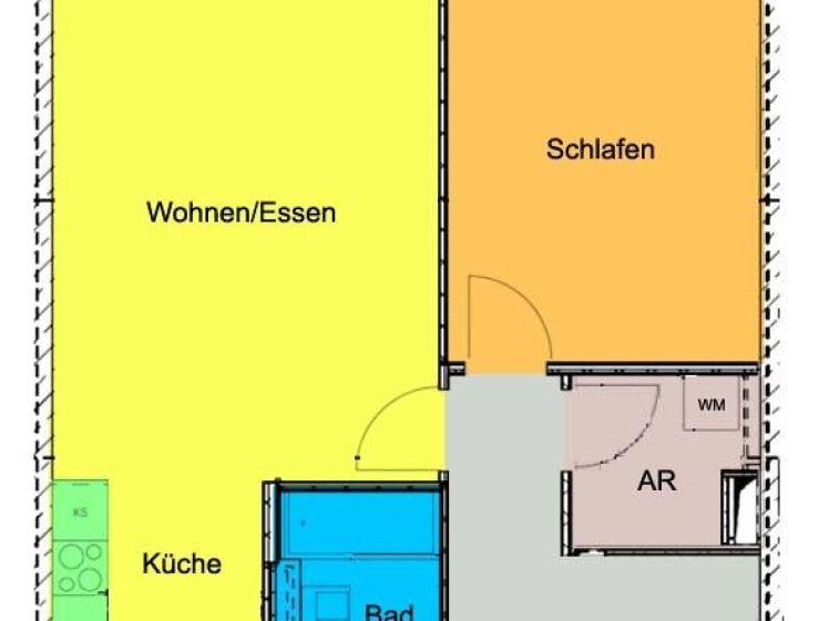 Zauberhafte Wohnung mit Einbauküche und Balkon! - Foto 1