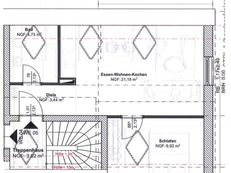 Erstbezug! Moderne 2-Zimmer-Wohnung mit Einbauküche in Herrnsheim - zu vermieten! - Foto 1
