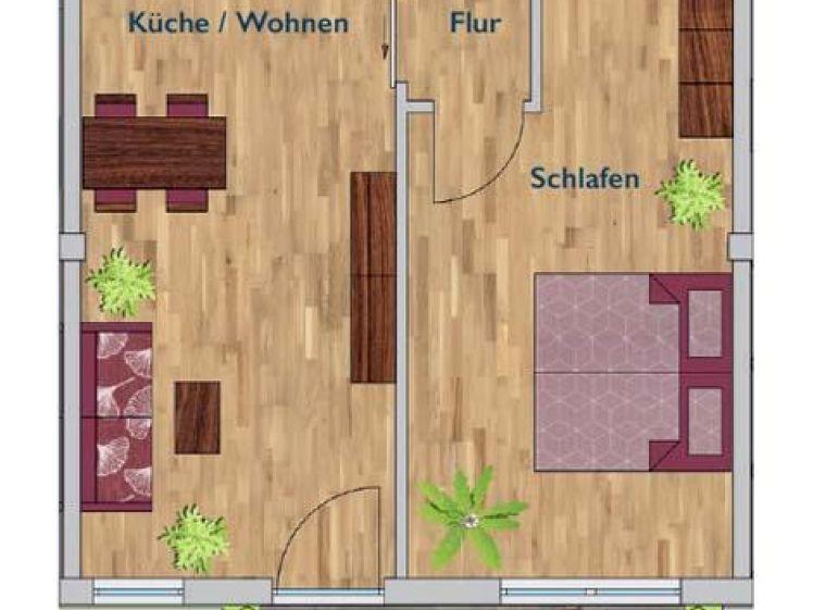 Rollstuhlgerechte Wohnung mit Fußbodenheizung, edlem Bad, moderner EBK, Terrasse! - Photo 1