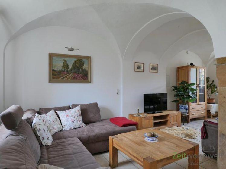 (EF1232_M) Dresden: Pirna, interessante möblierte Wohnung mit Gewölbedecken, Fußbodenheizung und Terrasse, WLAN - Foto 1