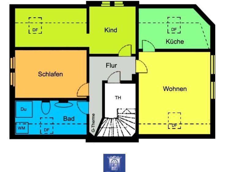 Großzügige 3-Zimmerwohnung unterm Dach in ruhiger und grüner Lage! - Photo 1