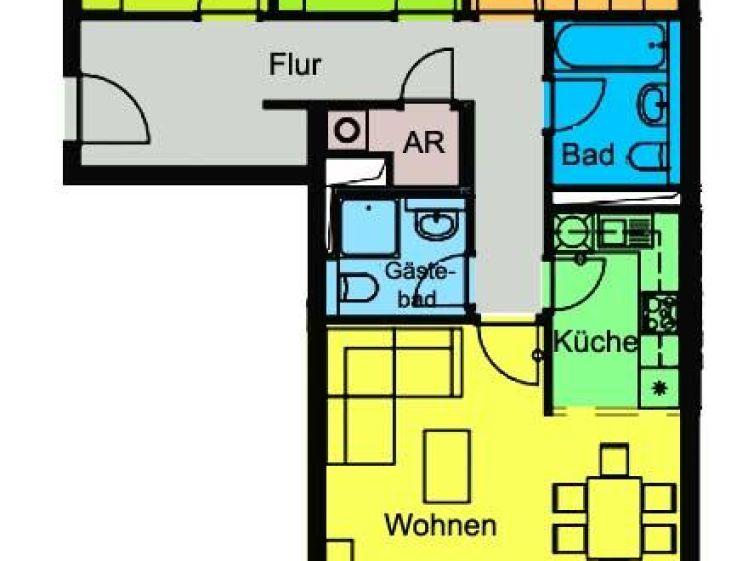 Ideale Familienwohnung ... großer hofseitiger Balkon ... zwei Bäder! - Photo 1