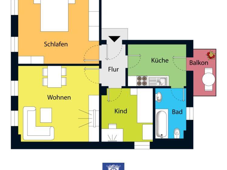 Attraktive Wohnung mit Balkon in Meißen! - Foto 1